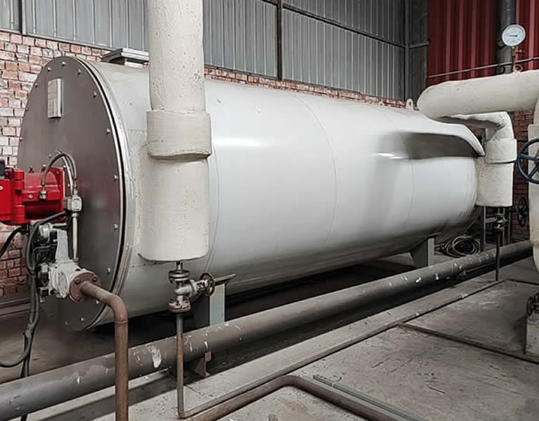 成都快樂虎新型裝飾材料1臺2噸導熱油鍋爐